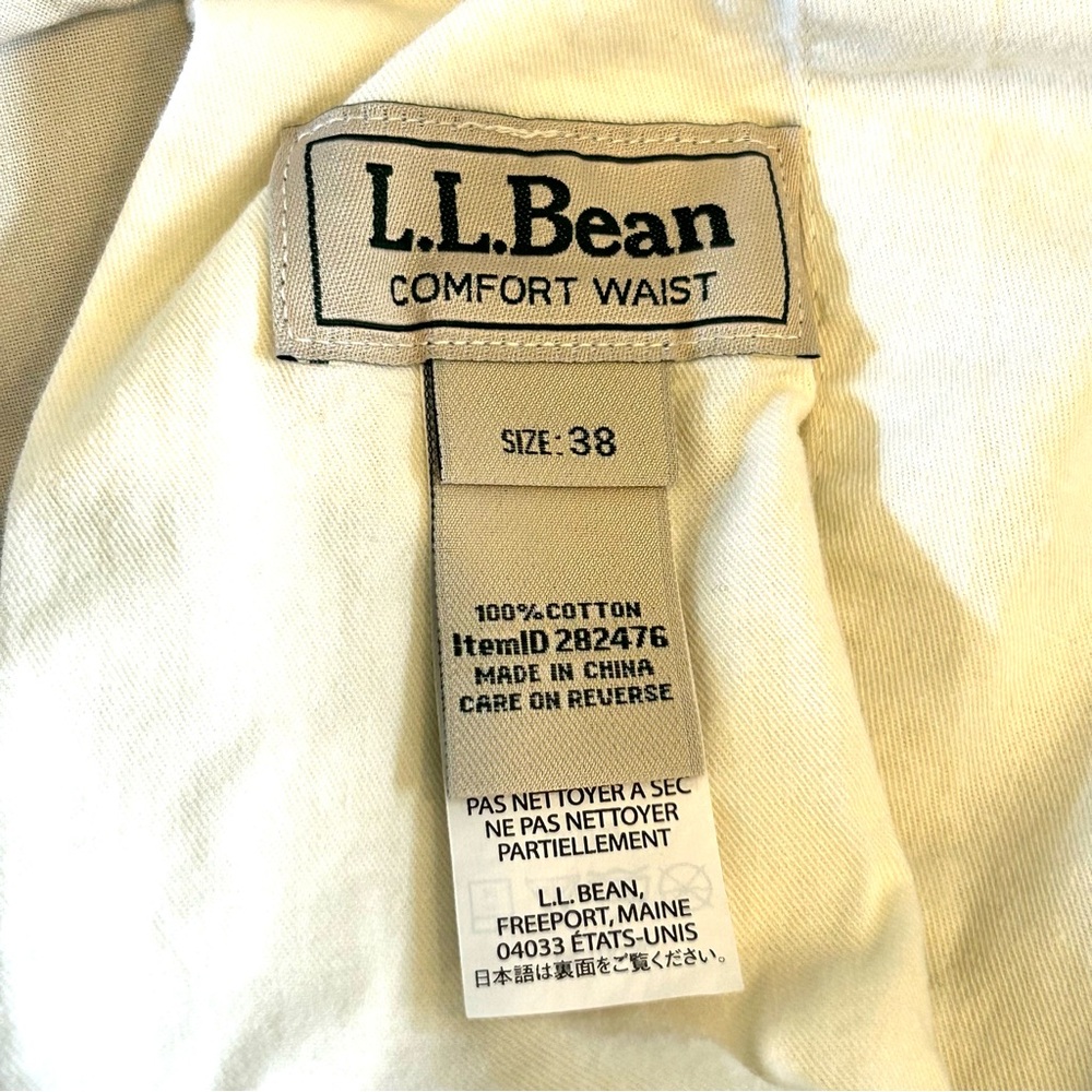 L.L. Bean Tropic-Weight Cargo Shorts in Stone Comfort Waist 9” Men’s Sz 38 - Picture 13 of 14